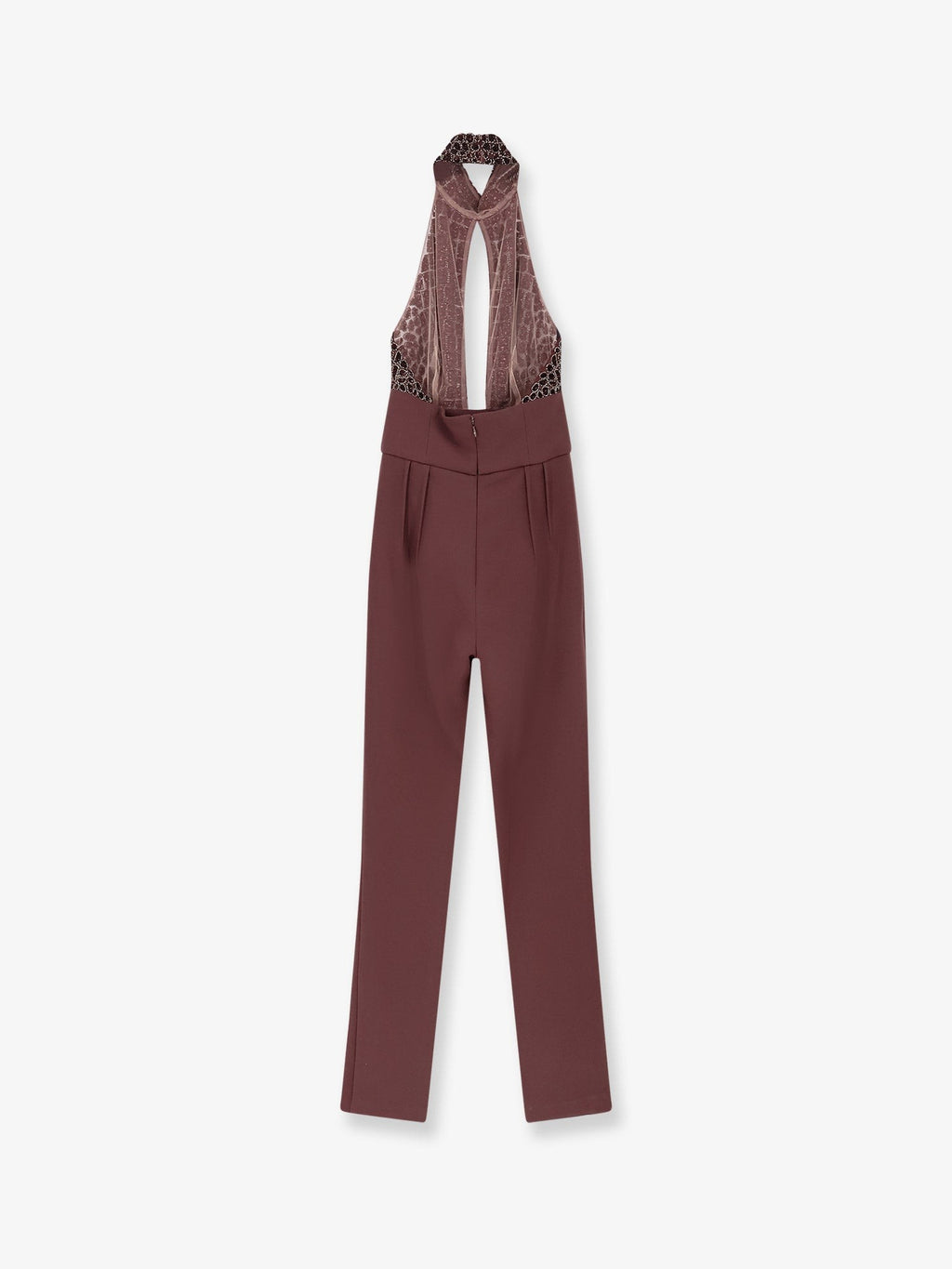 Elisabetta Franchi Satin suit with sewuins on the top