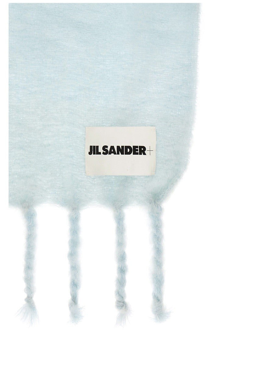 JIL SANDER SCARF WITH LOGO