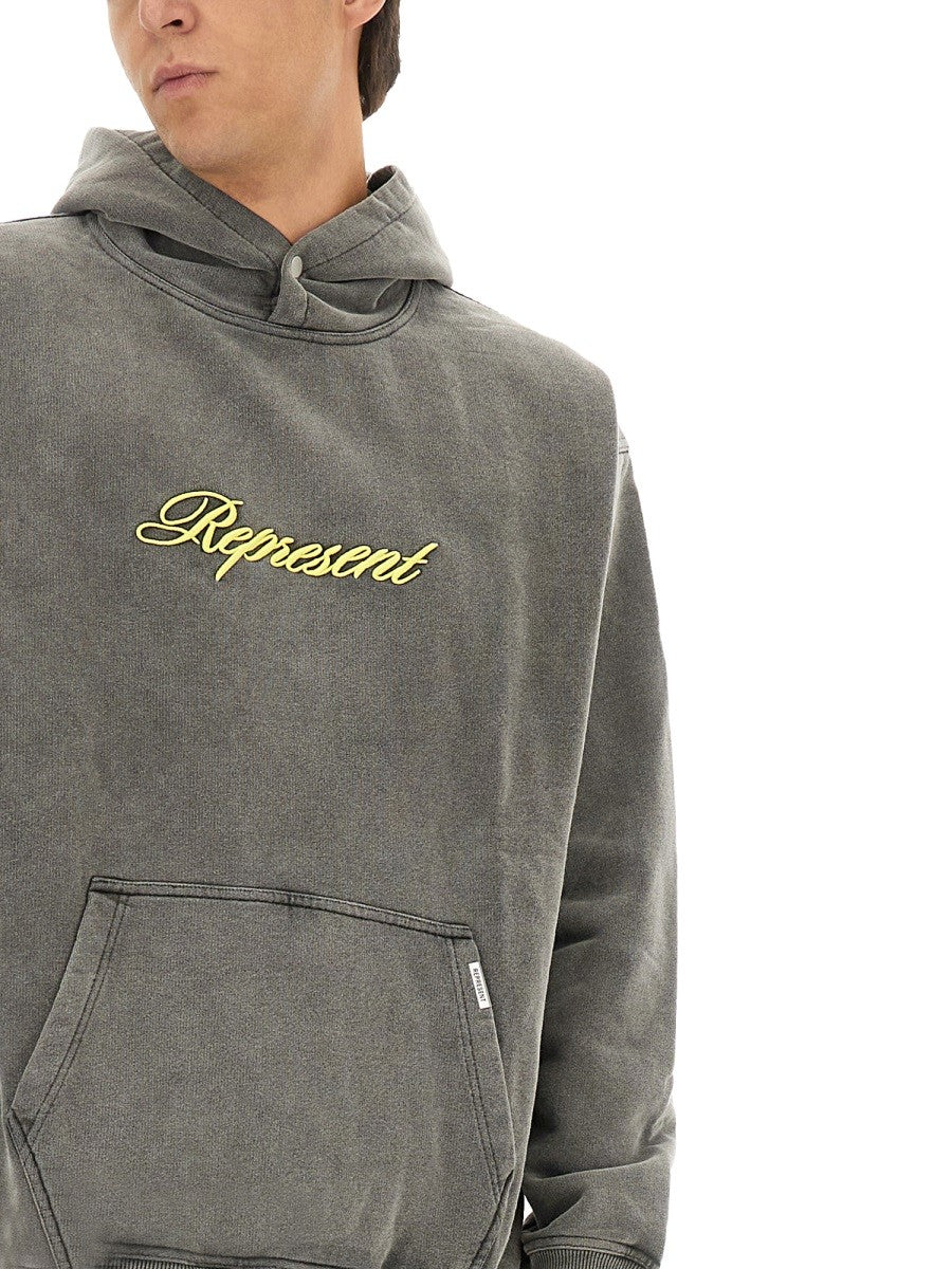 Represent SCRIPT LOGO SWEATSHIRT
