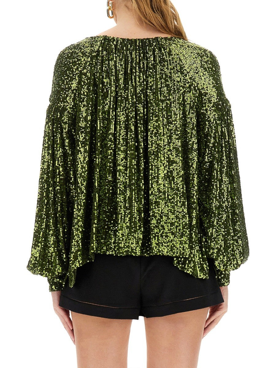 RABANNE SEQUIN BLOUSE