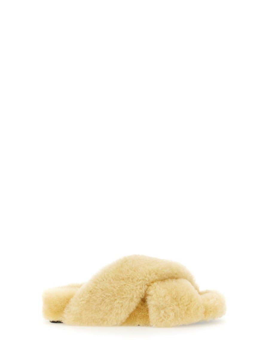 shearling-sandal