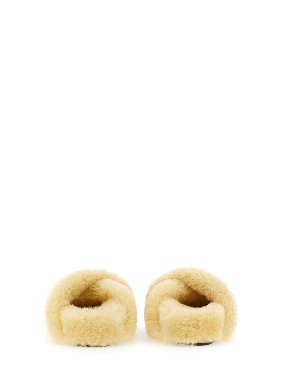 JIL SANDER SHEARLING SANDAL