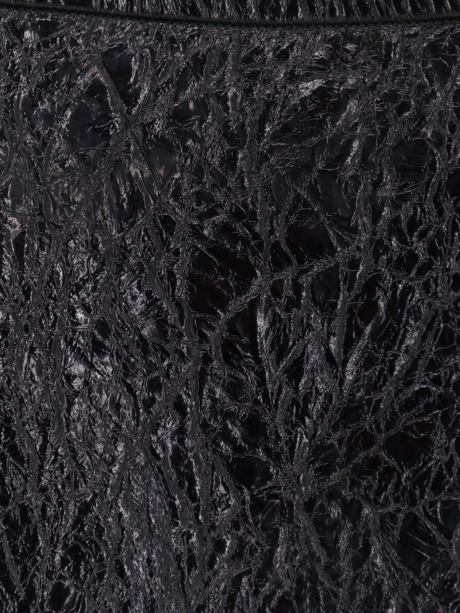 Gucci Shiny leather and neoprene skirt