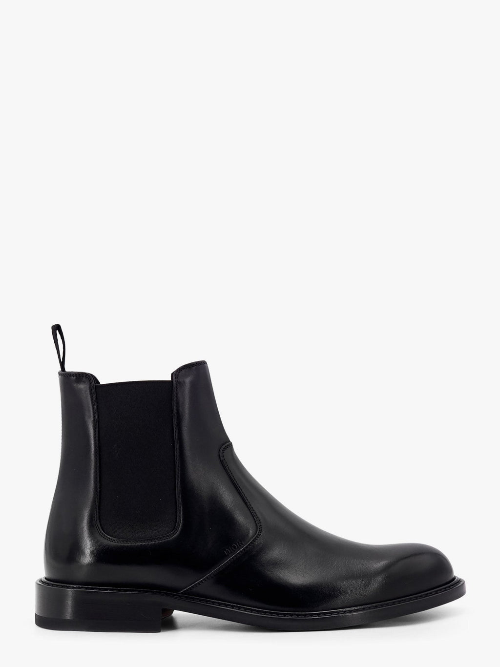 Dior Shiny leather boots with engraved logo on the side