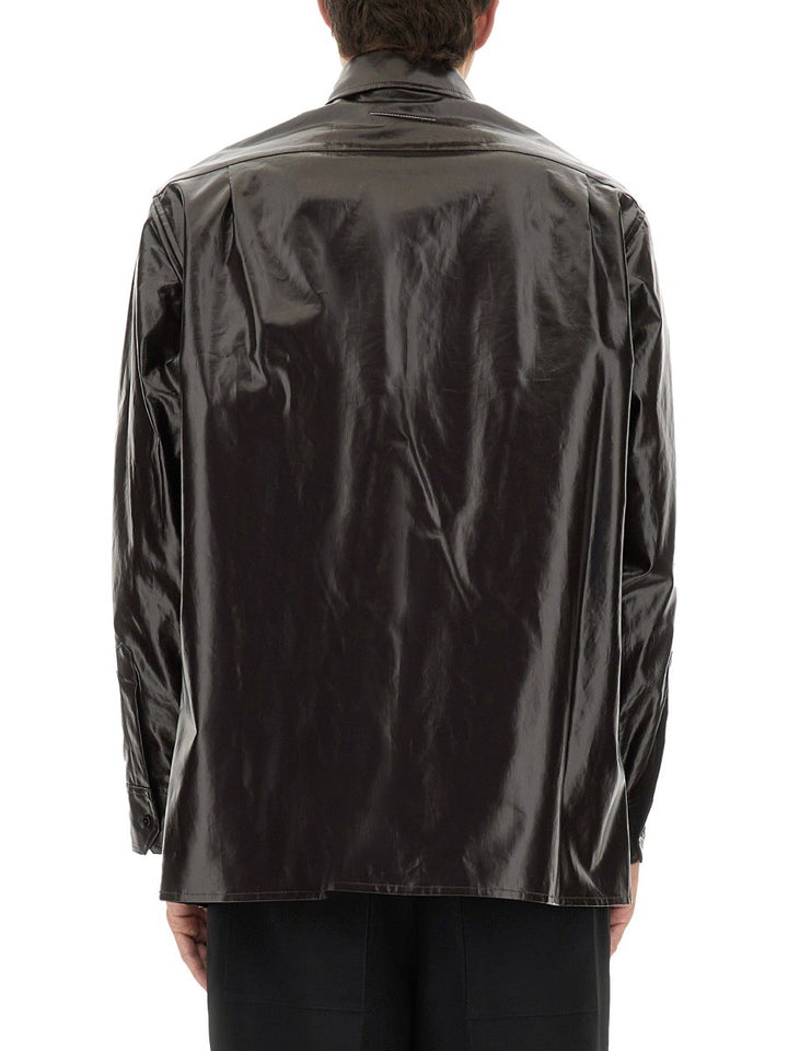 MM6 MAISON MARGIELA SHINY LINEN SHIRT
