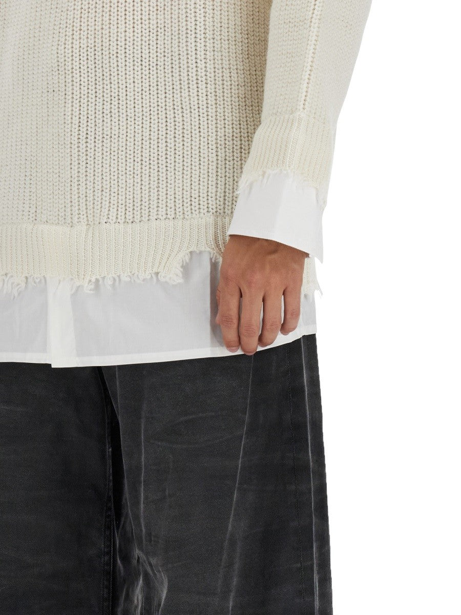 MM6 MAISON MARGIELA SHIRT BOTTOM SWEATER