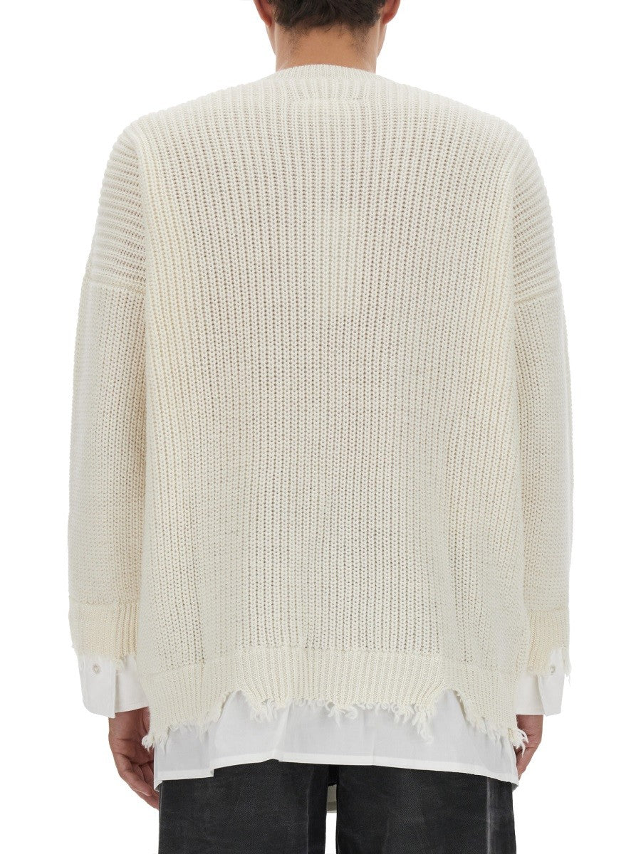 MM6 MAISON MARGIELA SHIRT BOTTOM SWEATER