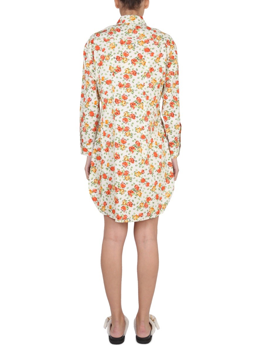 Marni SHIRT DRESS WITH FLORAL PATTERN