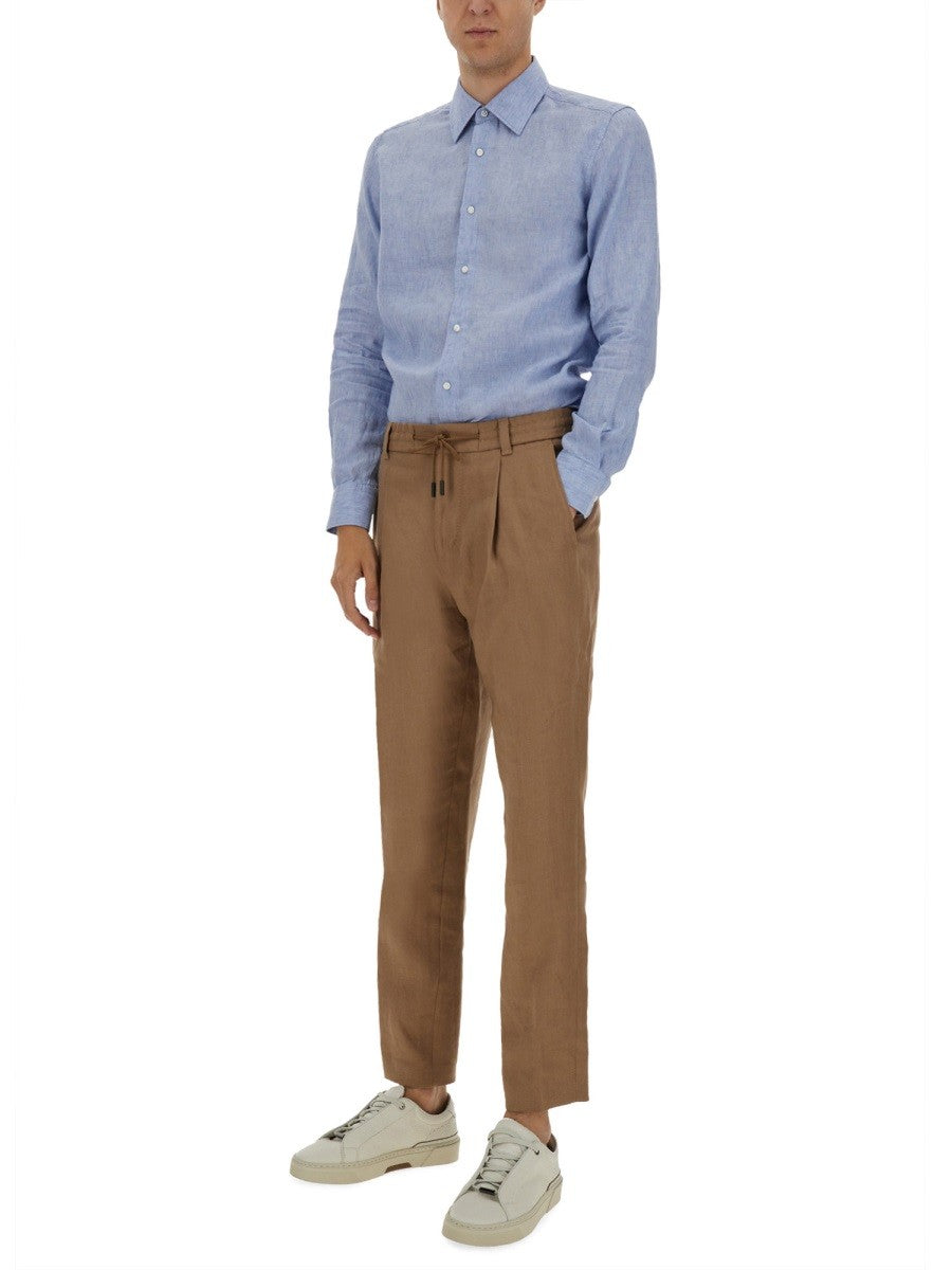 BOSS CAMEL SHIRT "L-HAYS-KENTW-C-252"