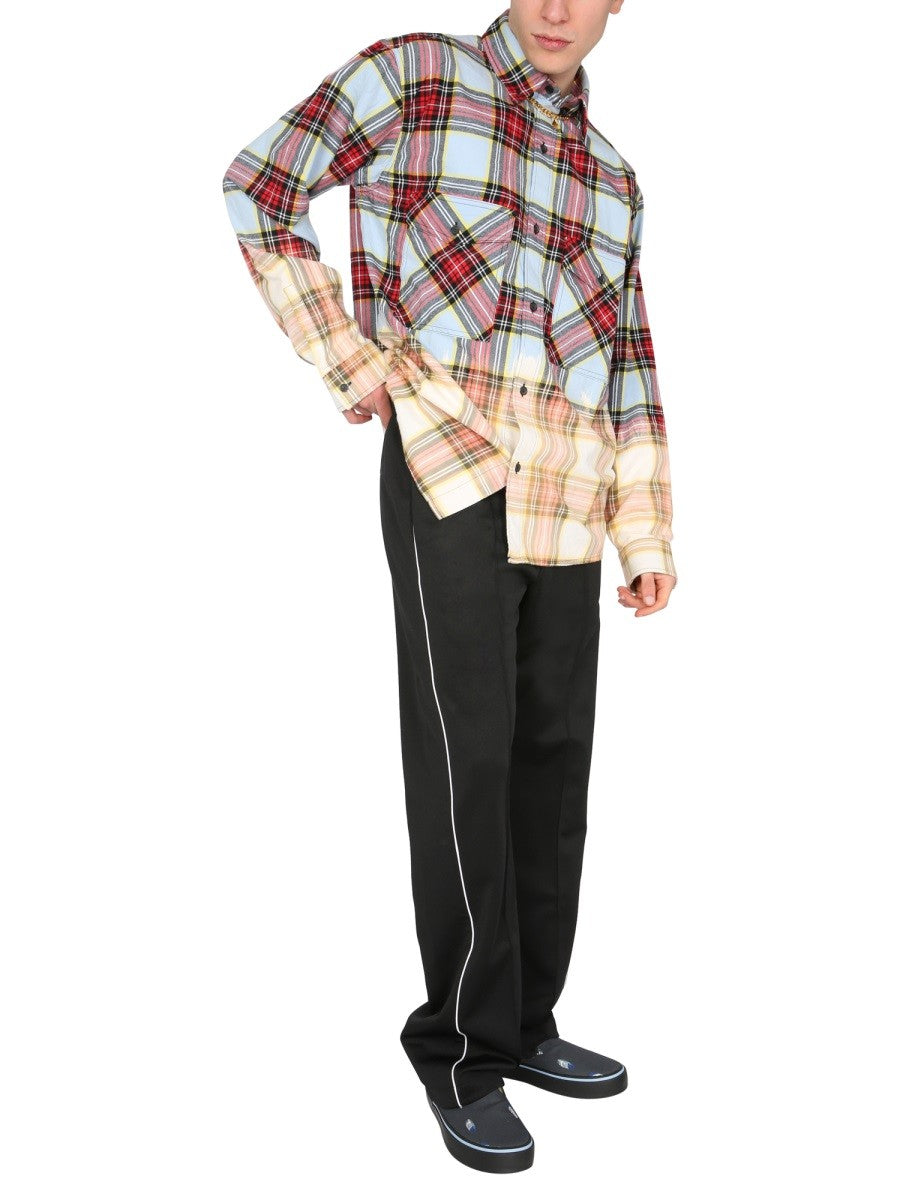 MARCELO BURLON COUNTY OF MILAN SHIRT WITH CHECK PRINT