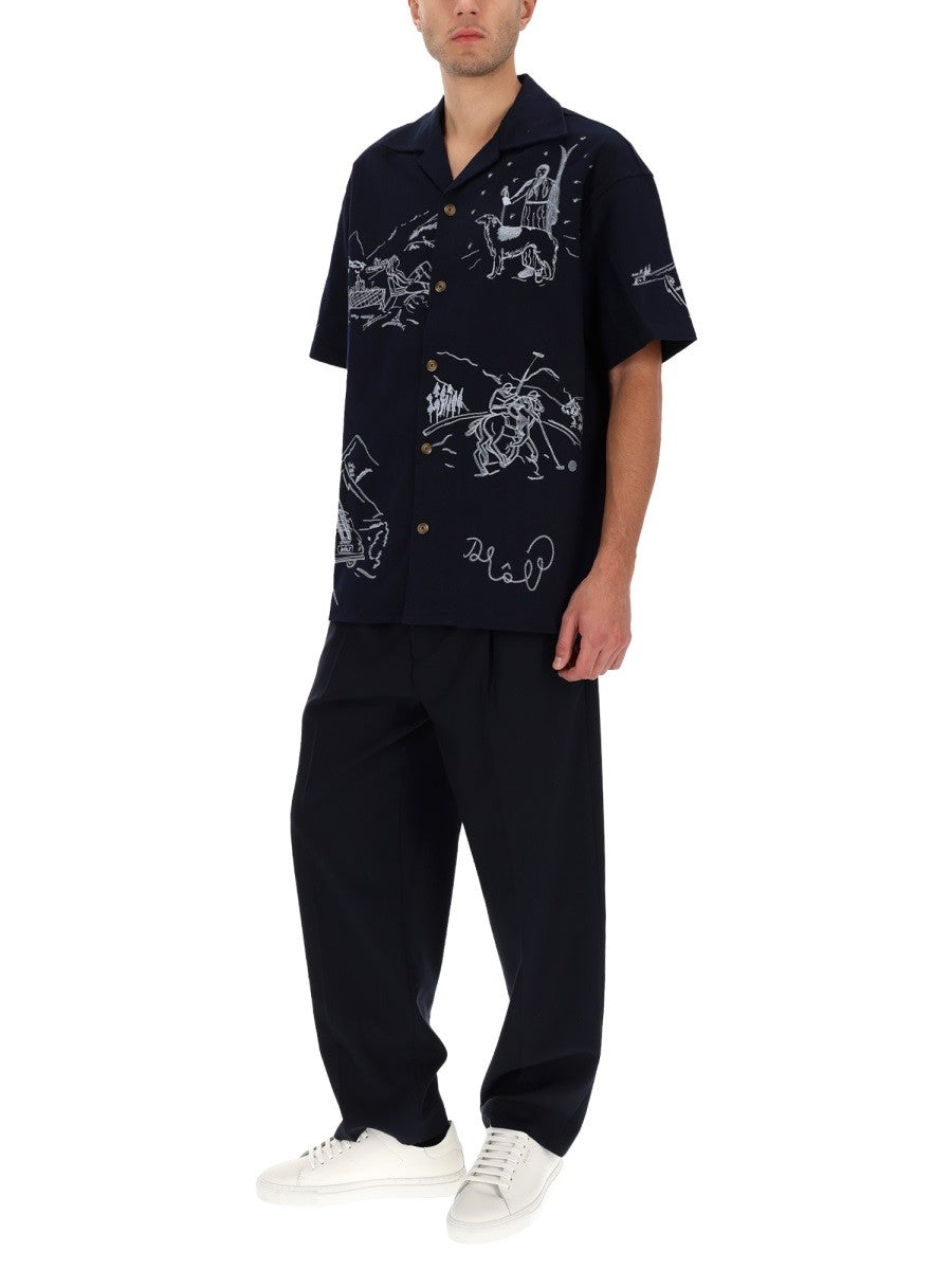 Drole De Monsieur SHIRT WITH EMBROIDERY