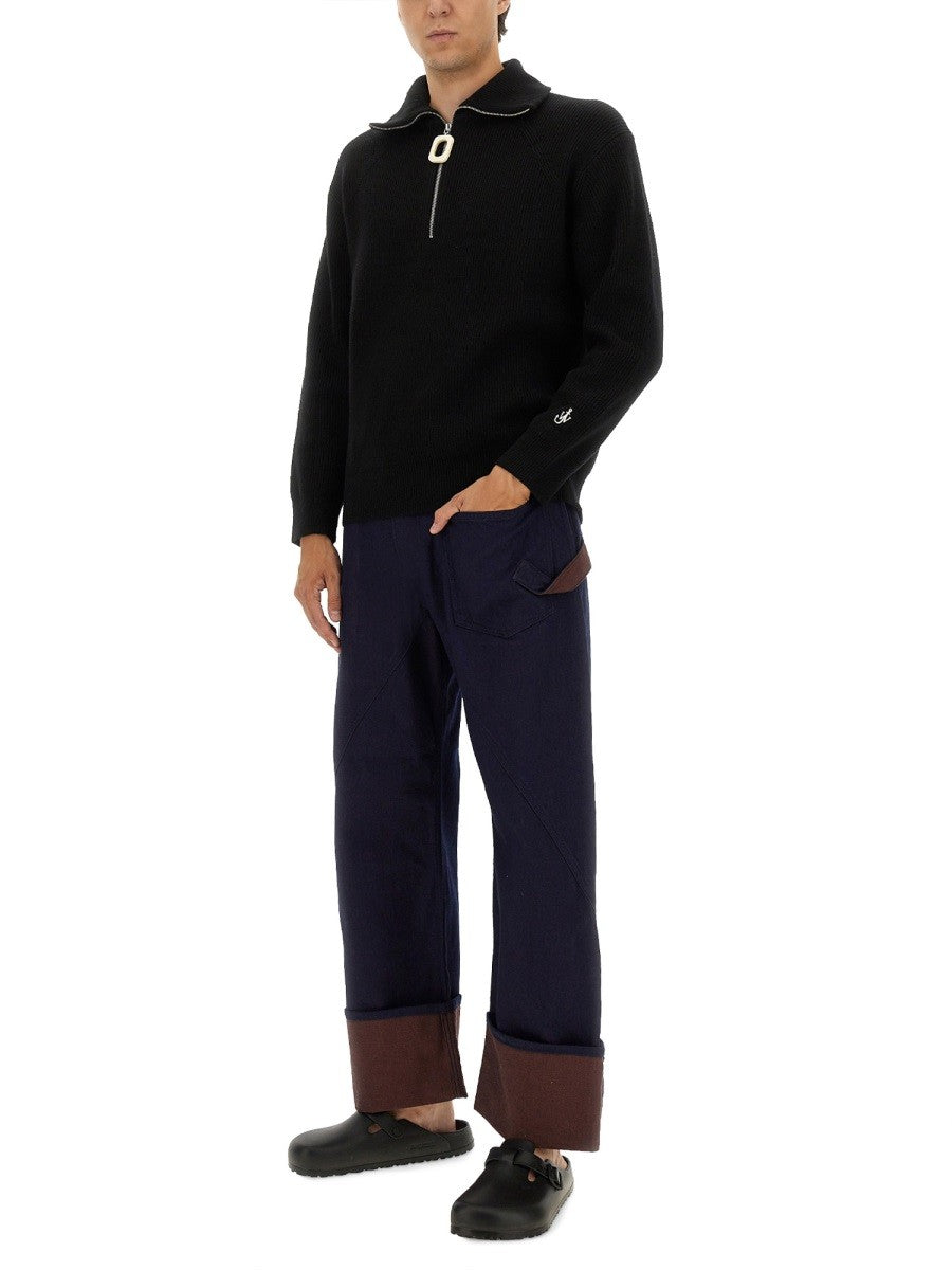 jw anderson HALF ZIPPER SHIRT