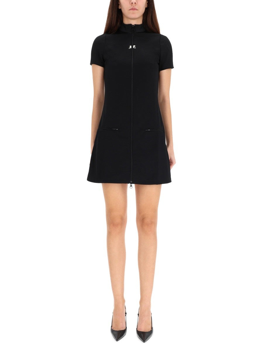 COURREGES SHORT "INTERLOCK" DRESS