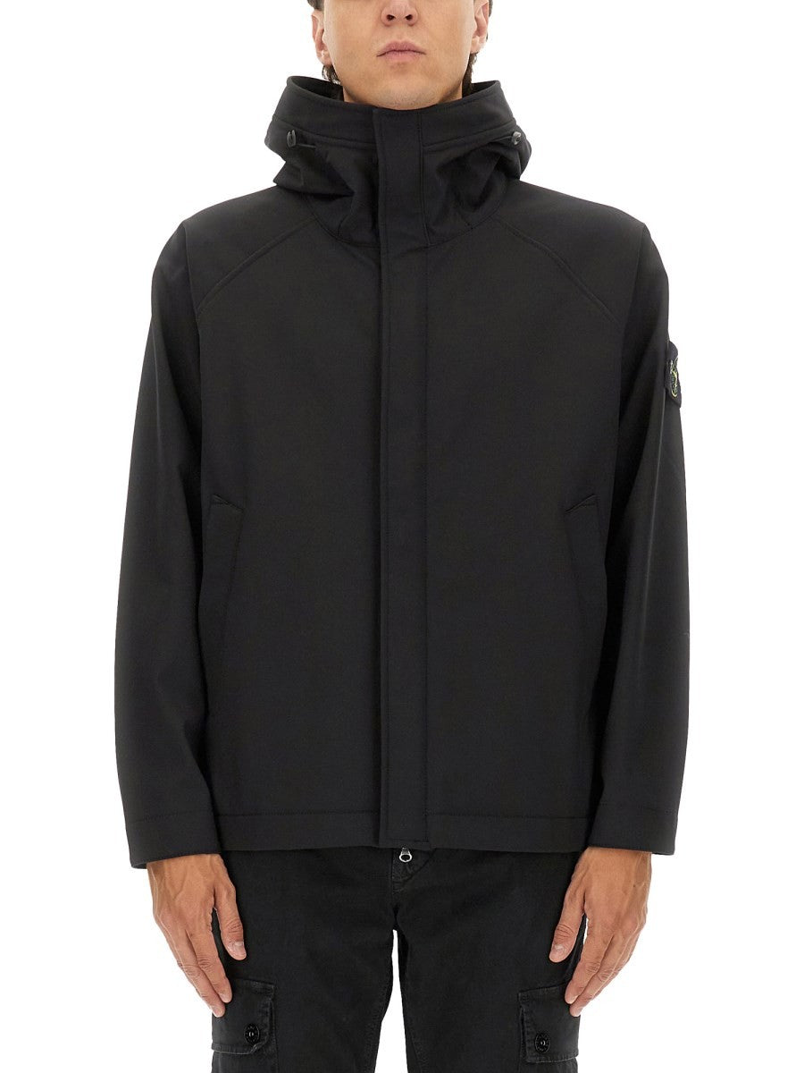 Stone Island SHORT SOFT SHELL PARKA