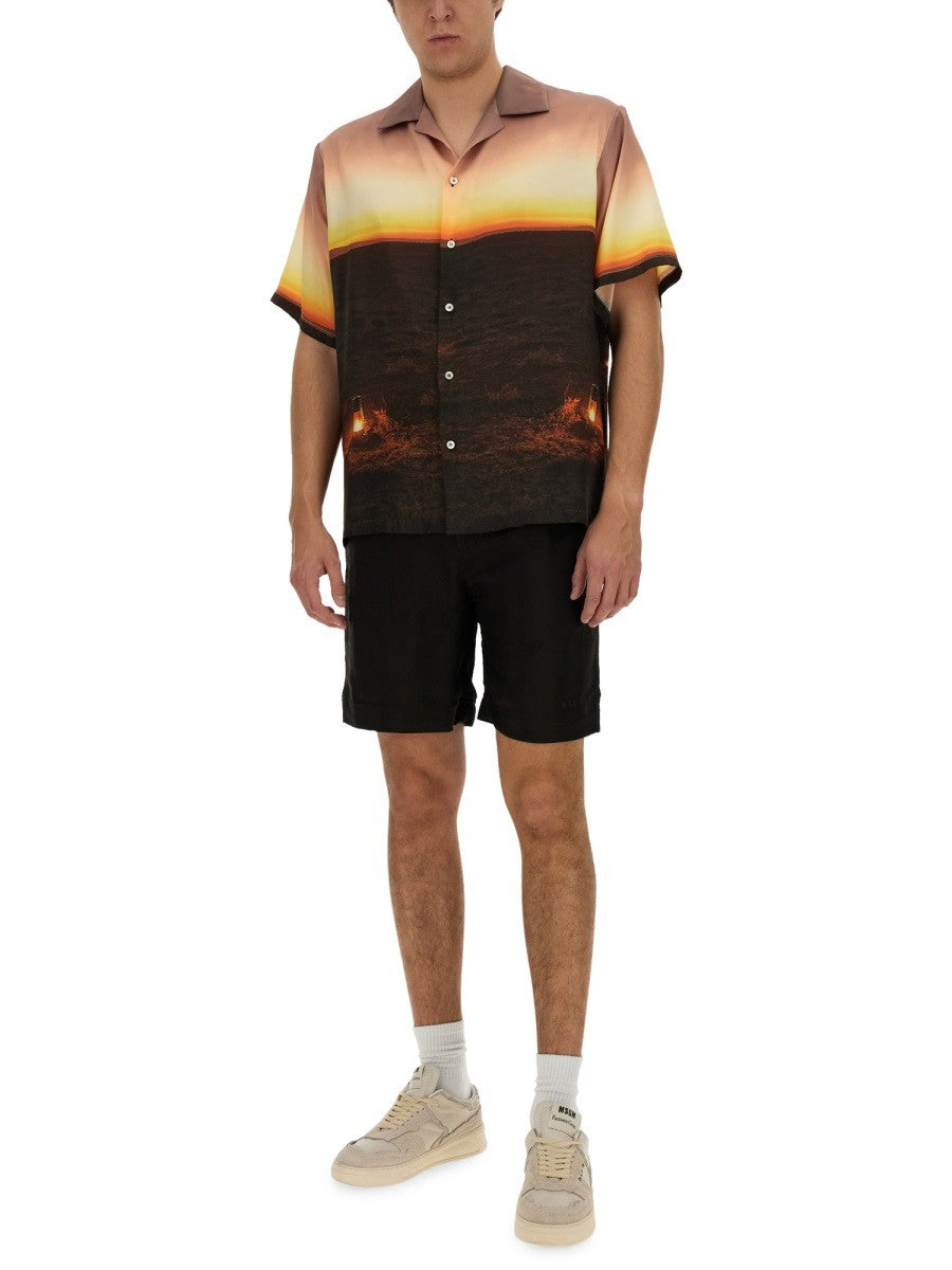 msgm SHORT WITH LOGO