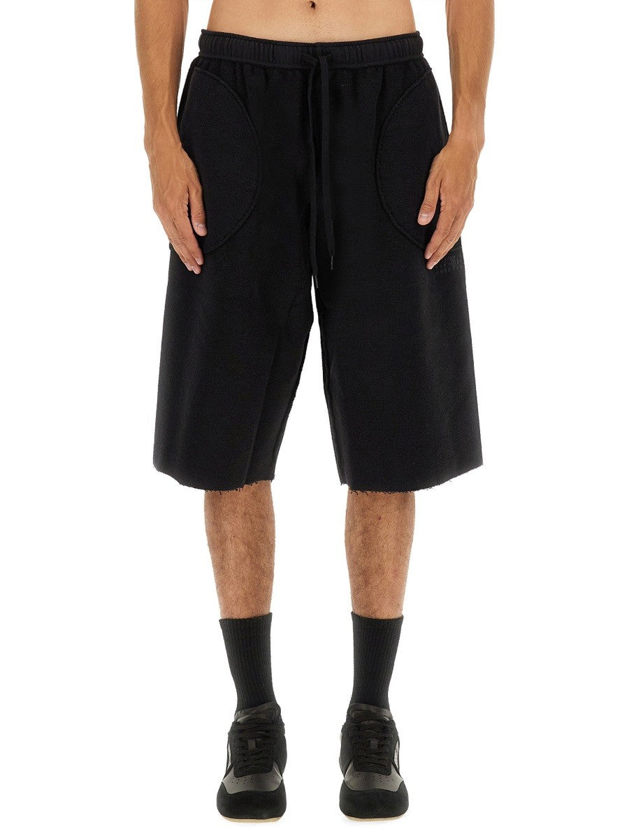 MM6 MAISON MARGIELA SHORTS WITH LOGO