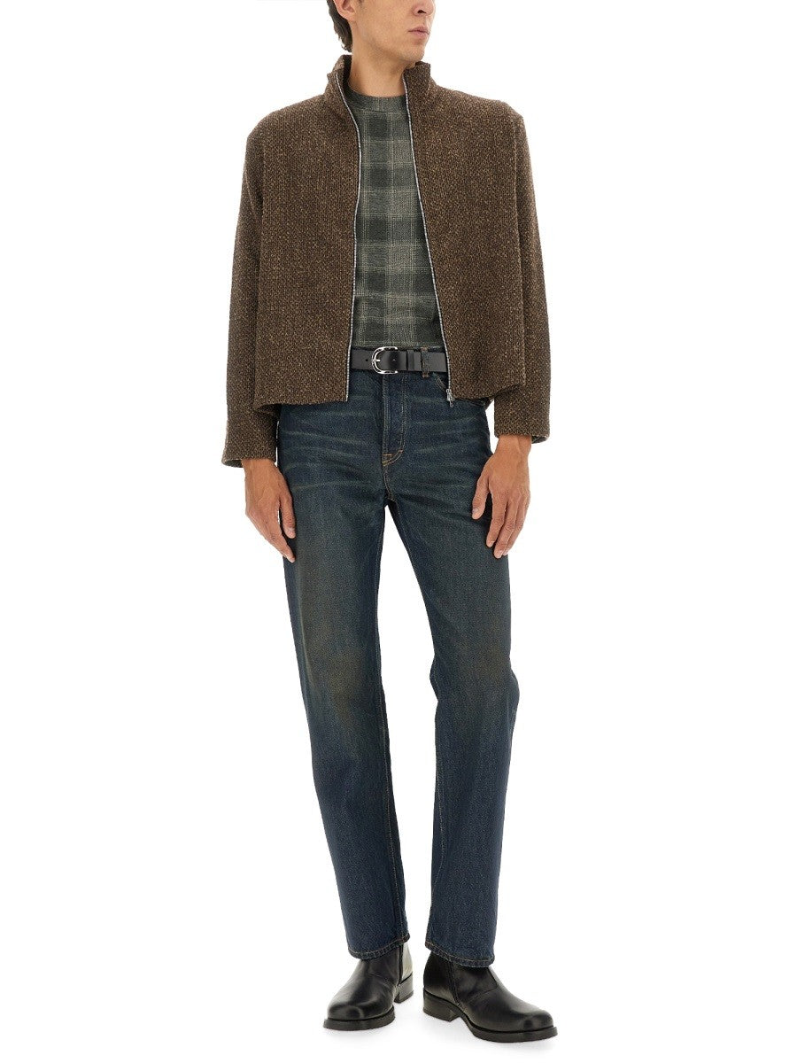 Our Legacy "SHRUNKEN" ZIPPERED SWEATSHIRT