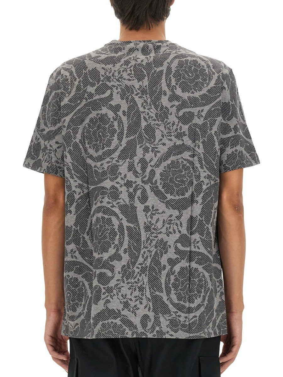Versace SILHOUETTE BAROQUE LOGO T-SHIRT