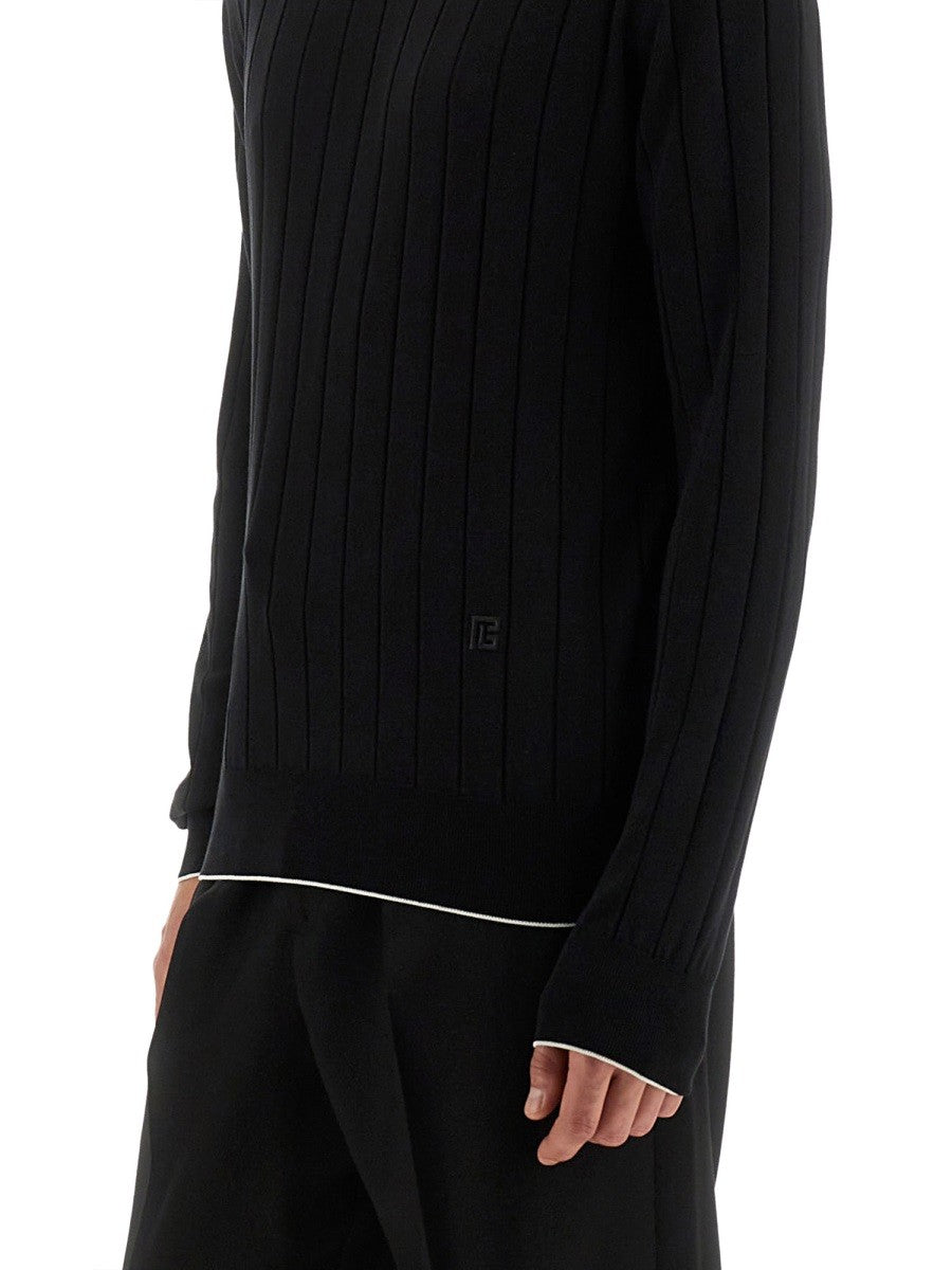 Balmain SILK AND COTTON KNIT
