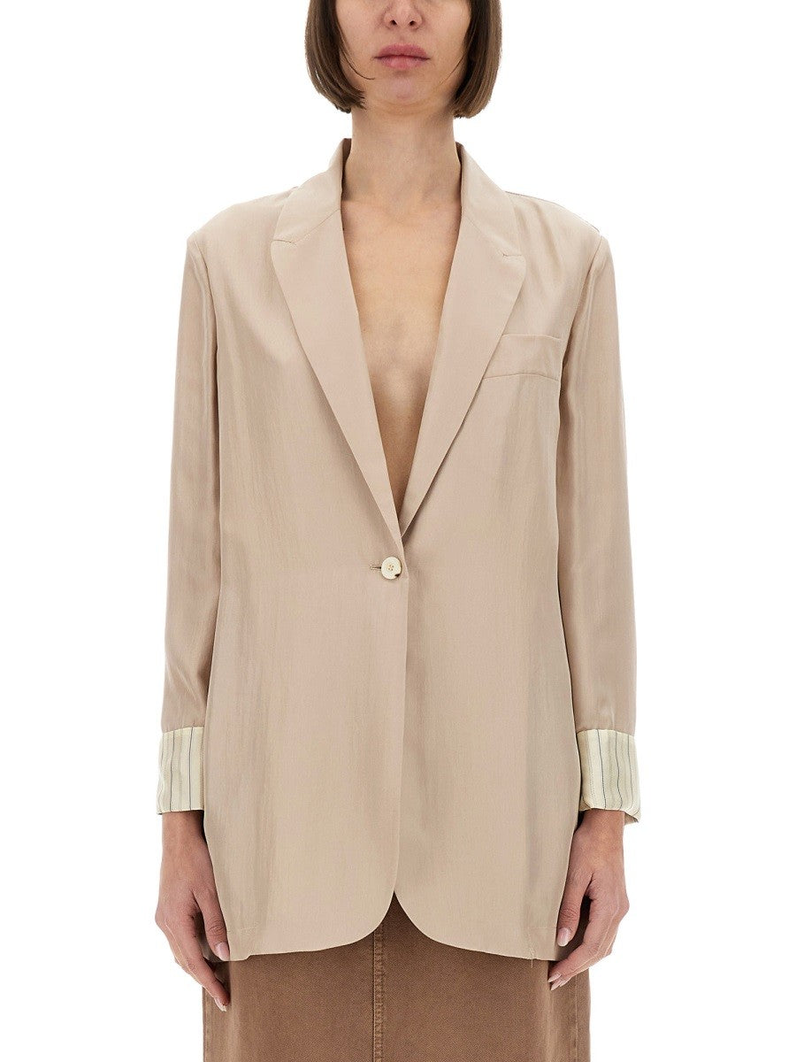ALYSI SILK BLAZER