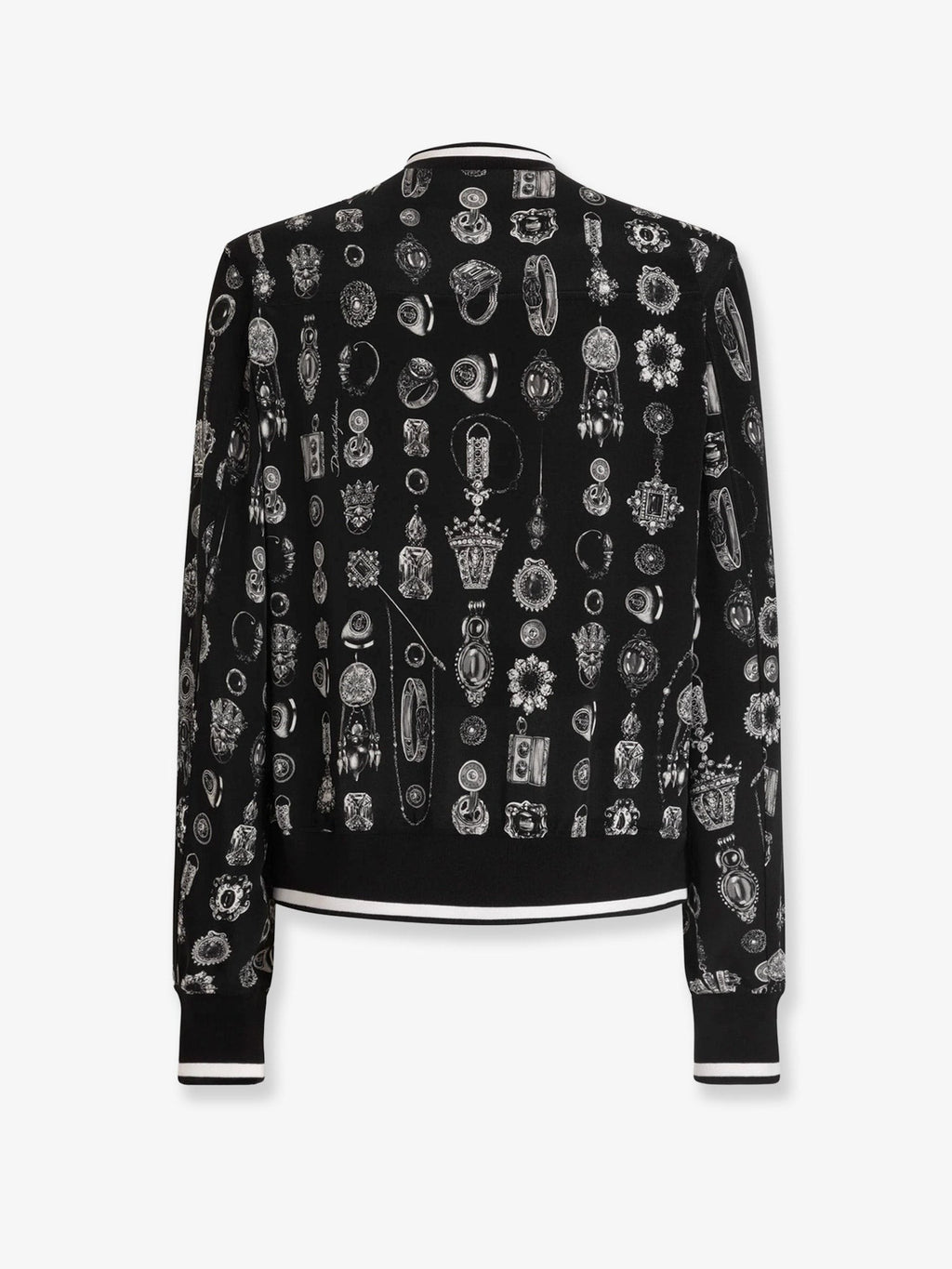 Dolce & Gabbana Silk bomber with icnic print