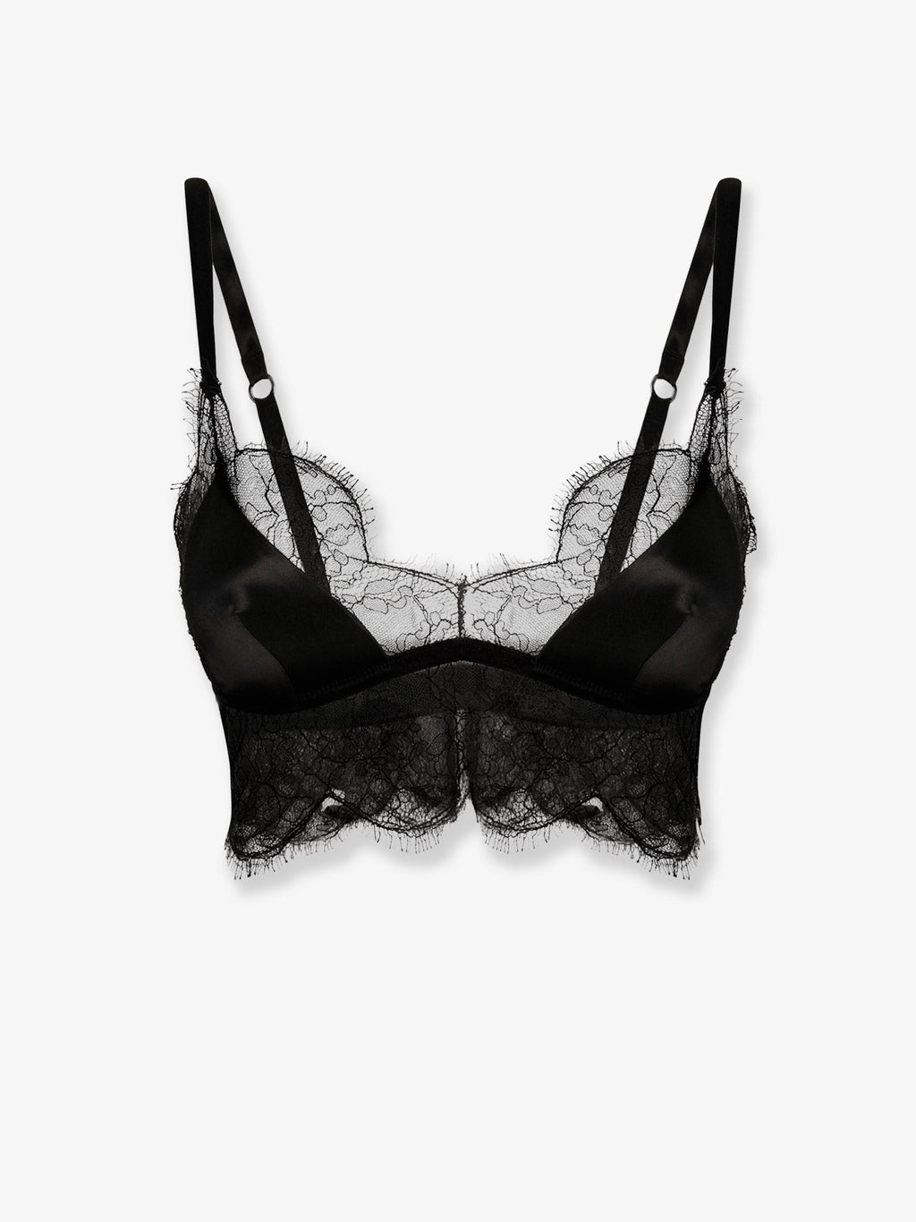 Dolce & Gabbana Silk bra with lace inserts