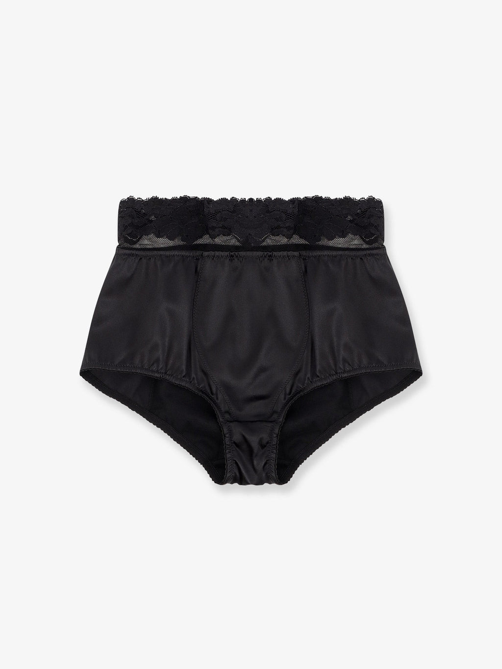Dolce & Gabbana Silk coulotte with lace inserts