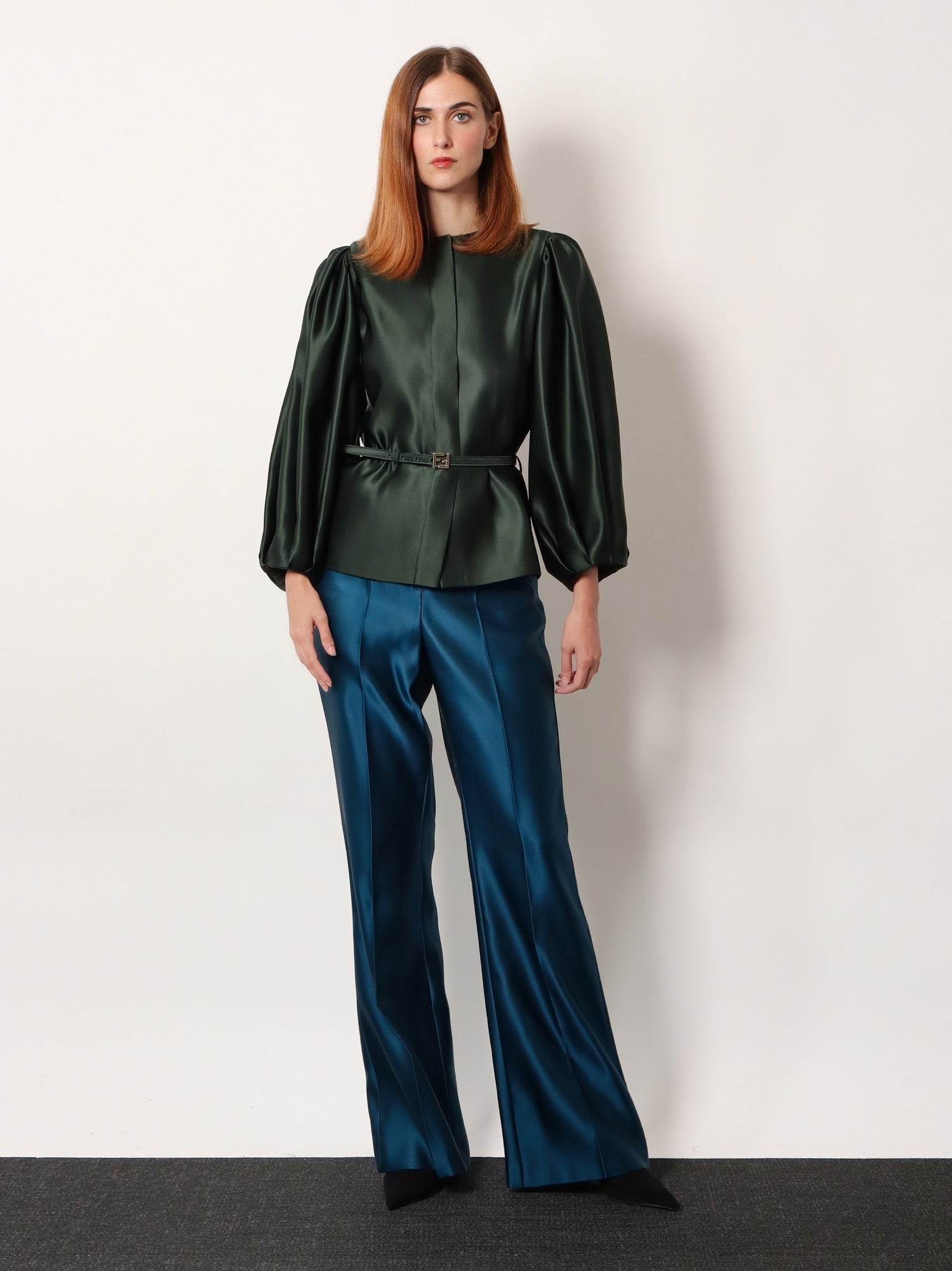 Fendi Silk duchesse blazer