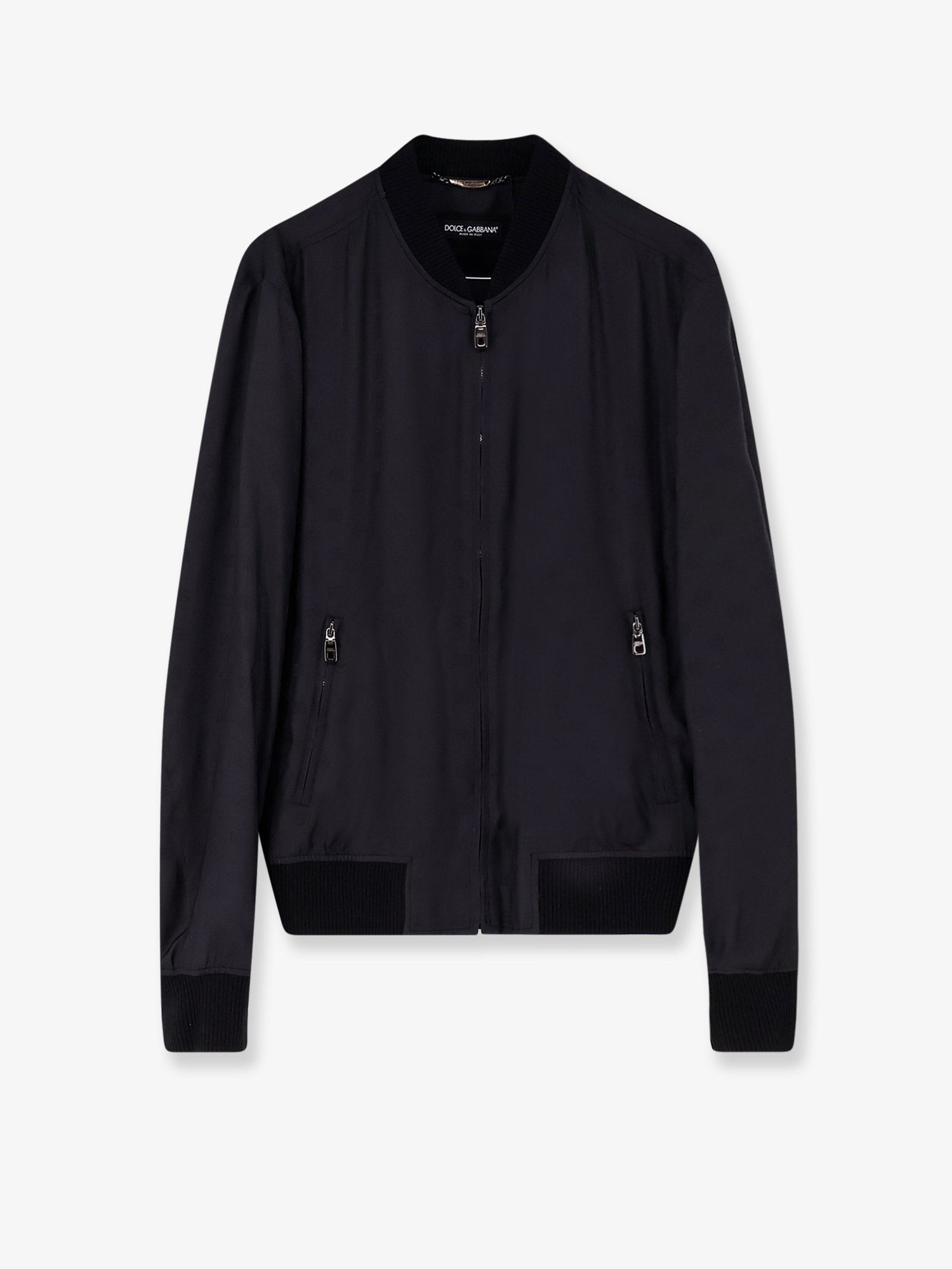 Dolce & Gabbana Silk jacket with all-over DG print