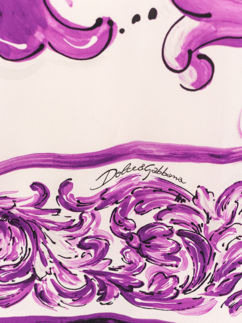 Dolce & Gabbana Silk midi pencil dress with Maiolica print