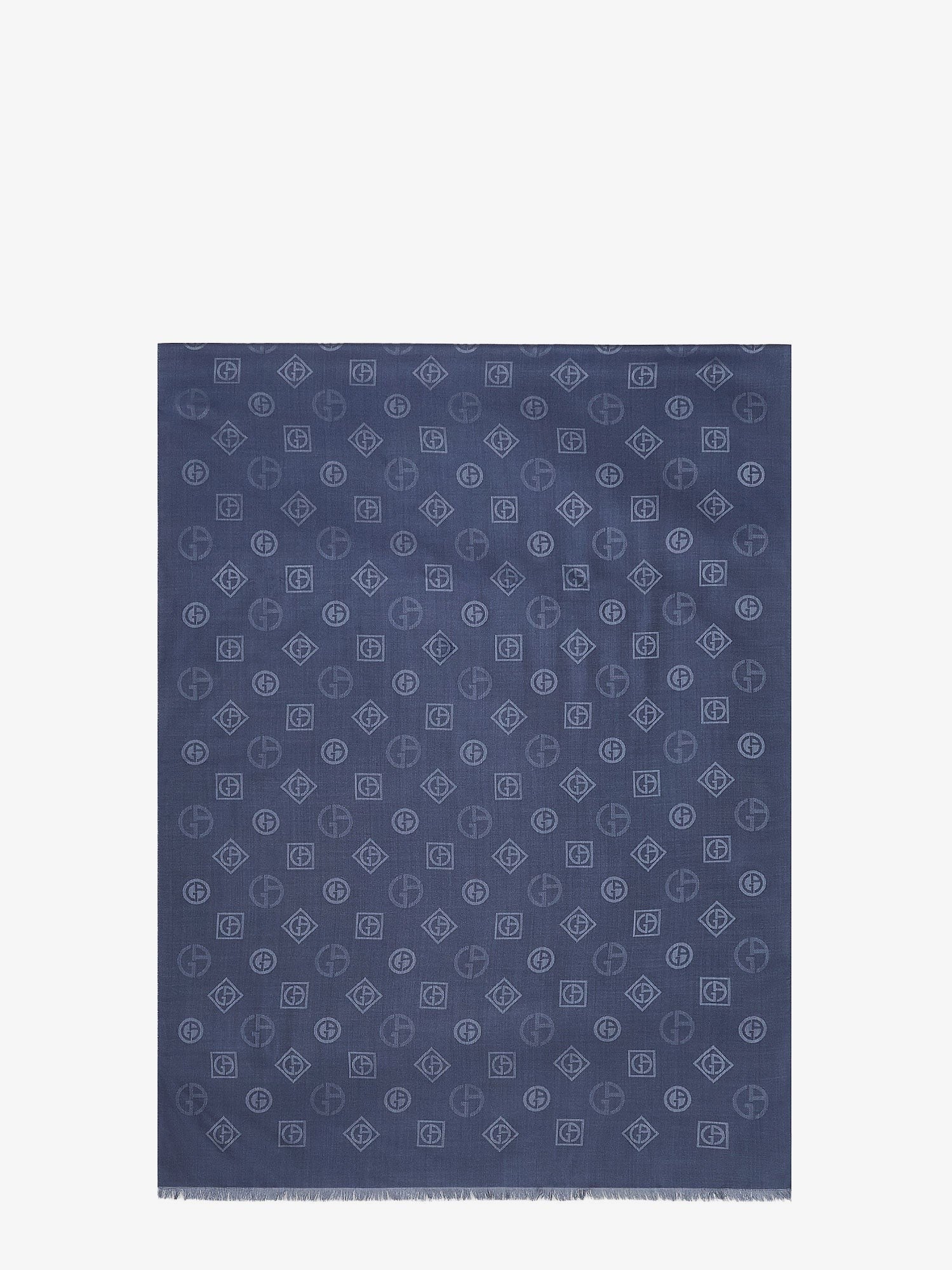 Giorgio Armani Silk scarf with all-over Monogram print