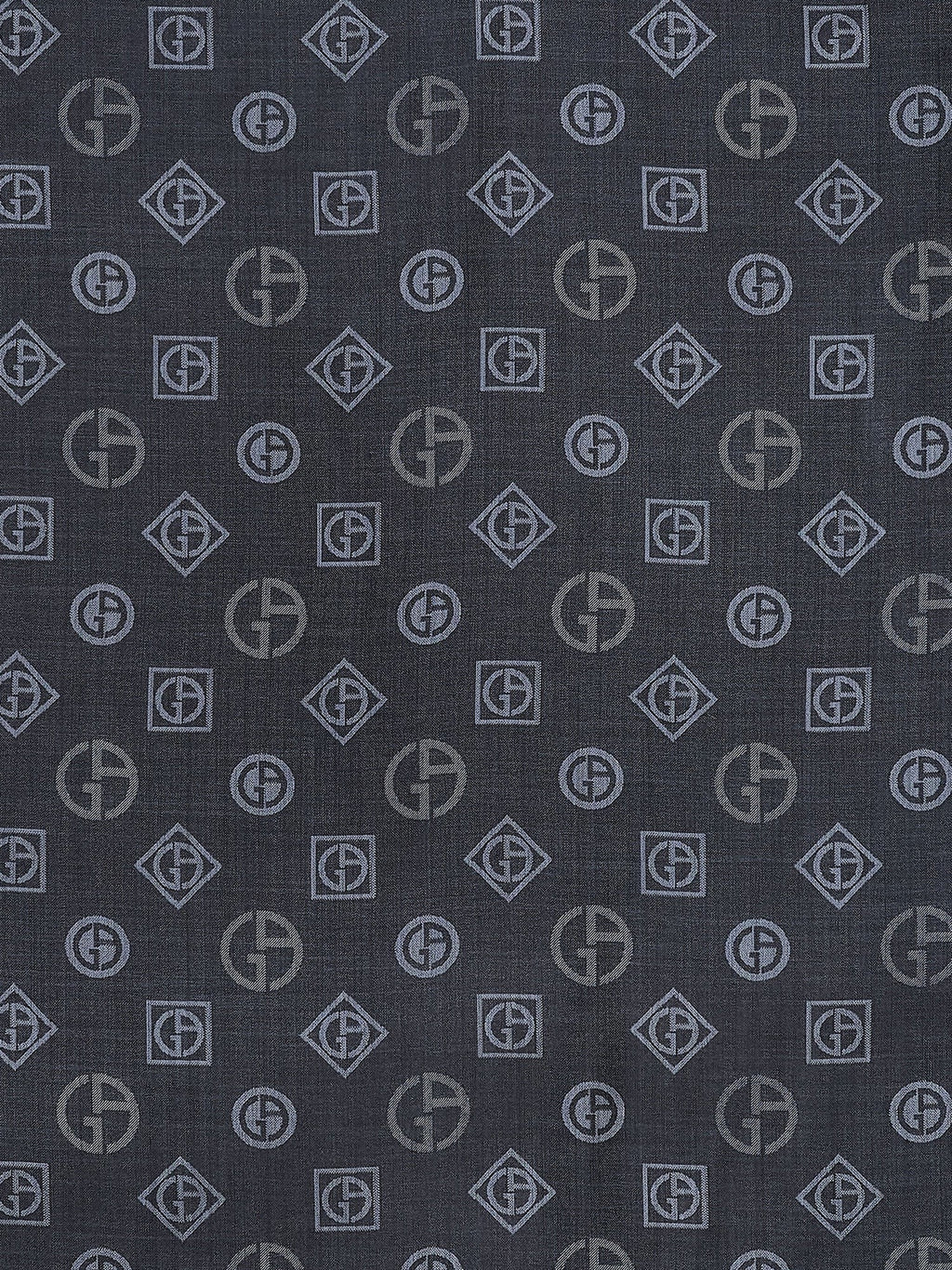 Giorgio Armani Silk scarf with all-over Monogram print