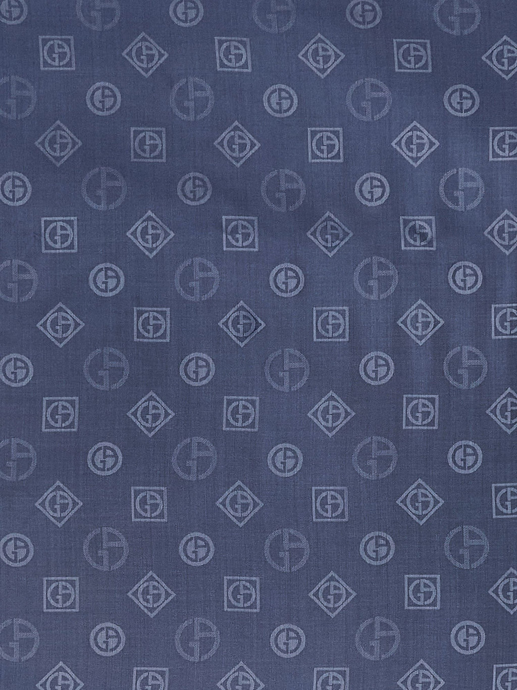 Giorgio Armani Silk scarf with all-over Monogram print