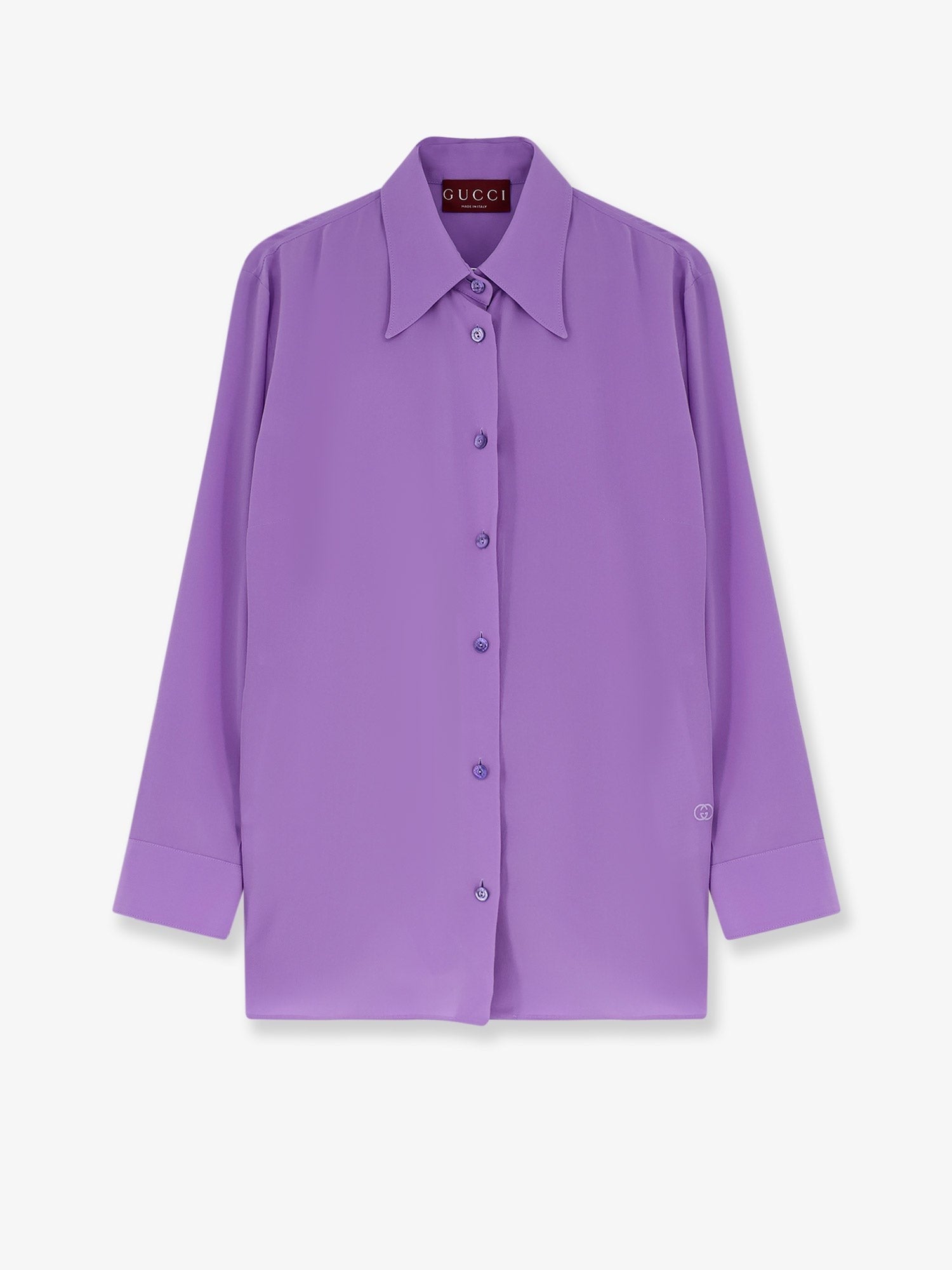 Gucci Silk shirt with GG embroidery