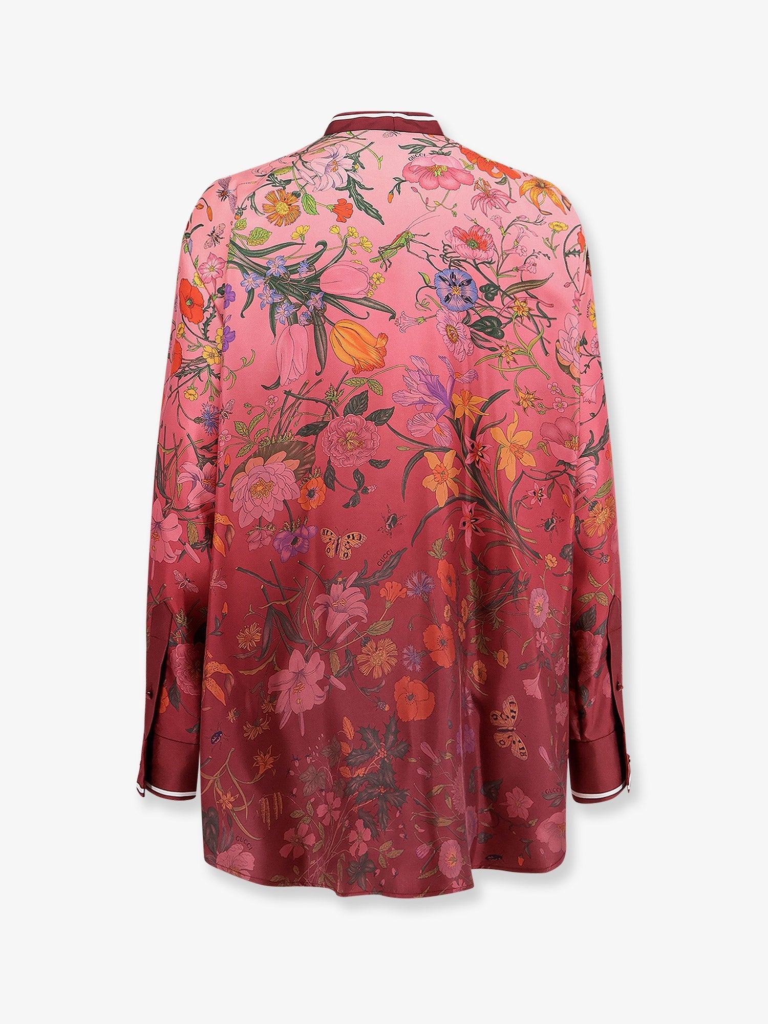 Gucci Silk shirt with Gucci Flora print