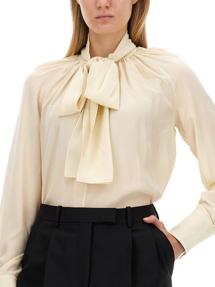 Givenchy SILK SHIRT WITH LAVALLIÉRE COLLAR