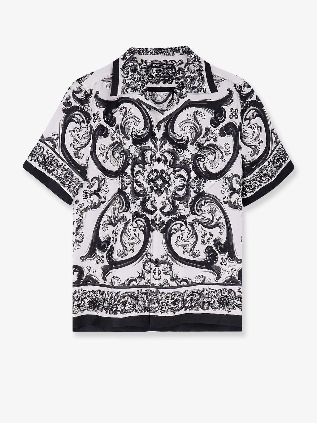 Dolce & Gabbana Silk shirt with Maiolica print