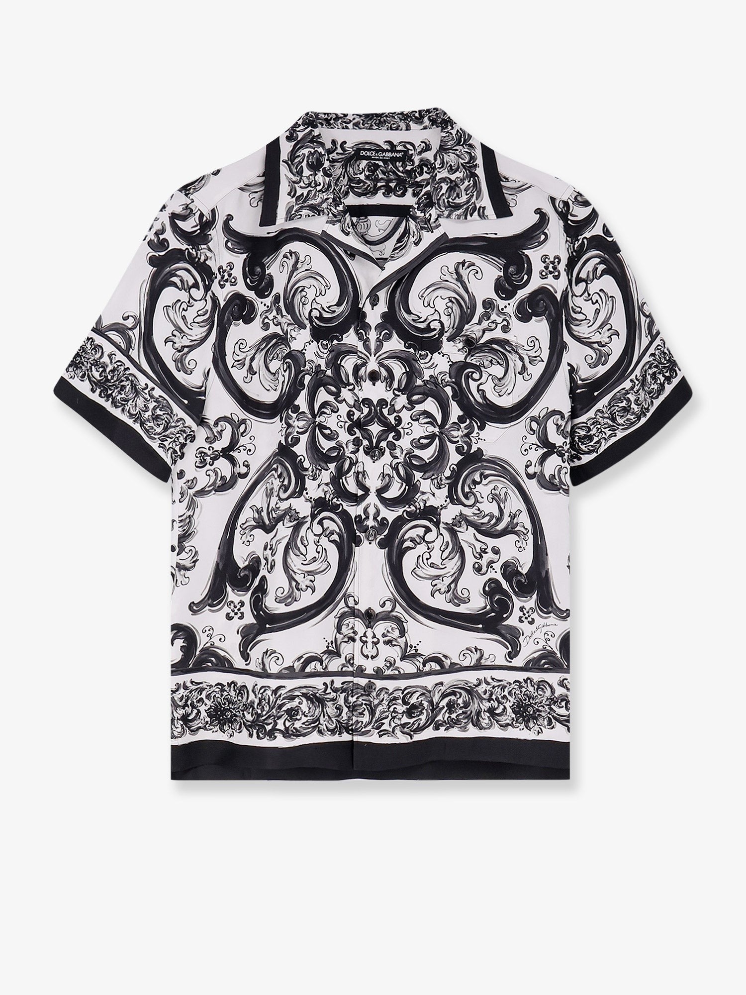 Dolce & Gabbana Silk shirt with Maiolica print