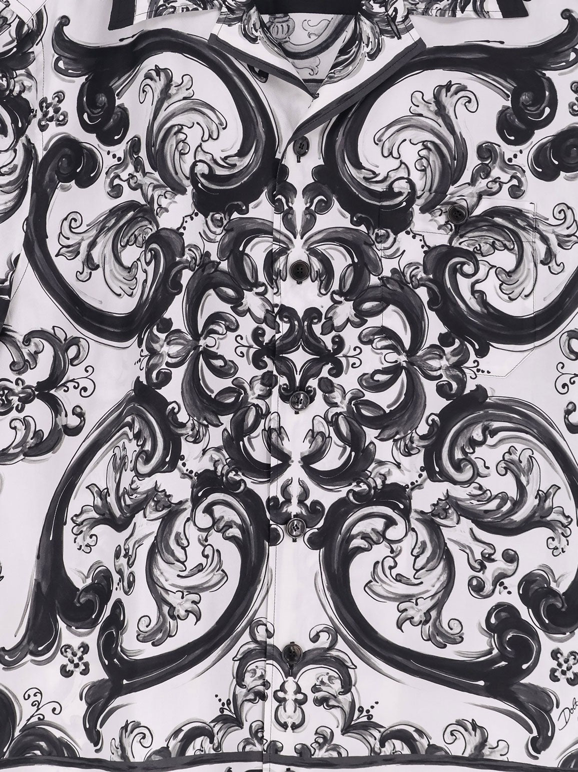 Dolce & Gabbana Silk shirt with Maiolica print