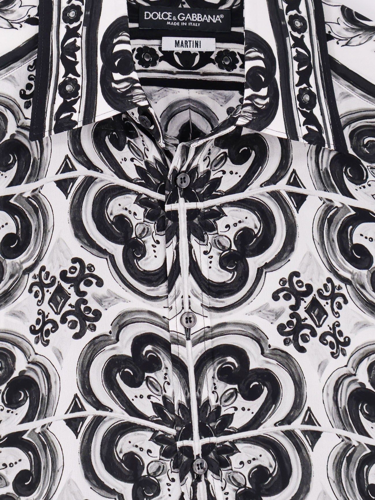 Dolce & Gabbana Silk shirt with Maiolica print