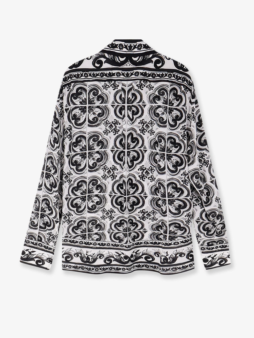 Dolce & Gabbana Silk shirt with Maiolica print