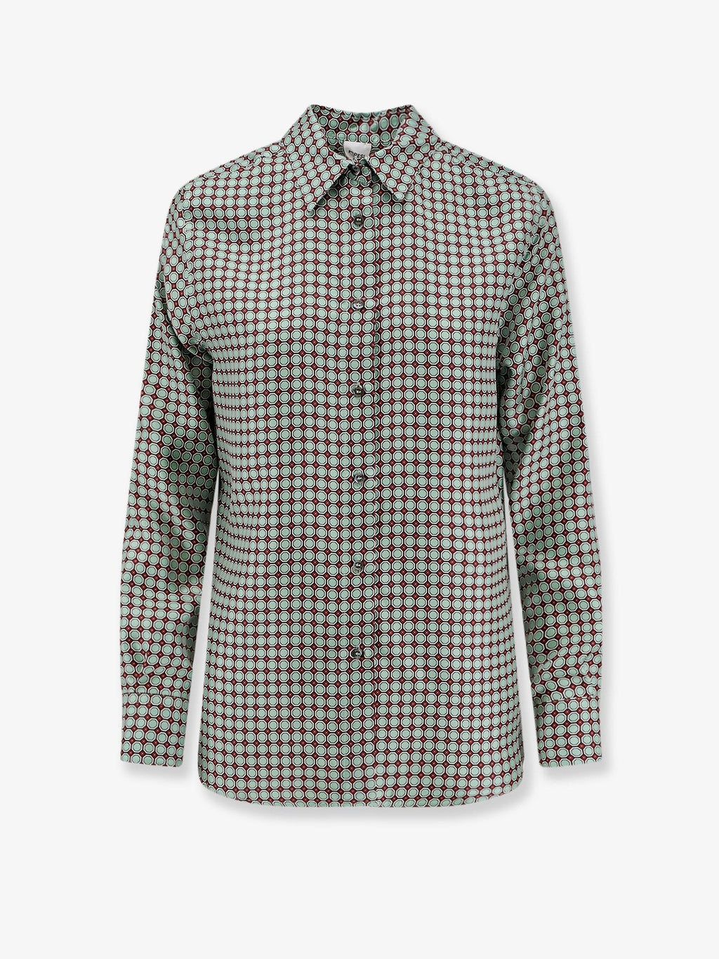 ASPESI Silk shirt with micro-pattern