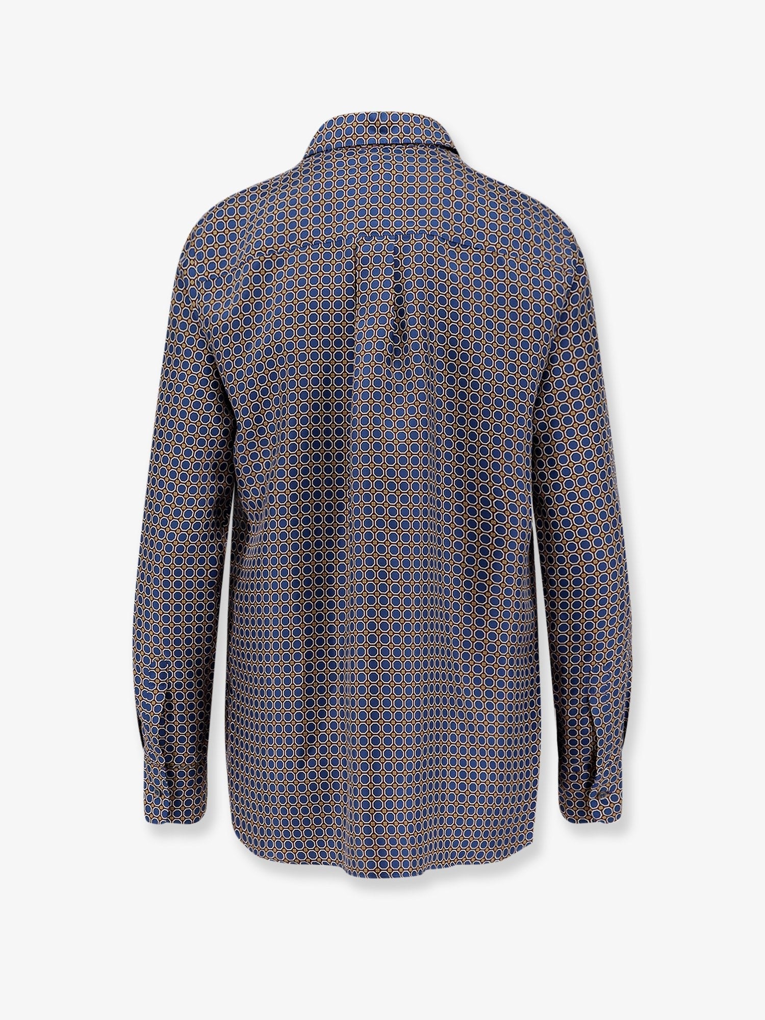 ASPESI Silk shirt with micro-pattern