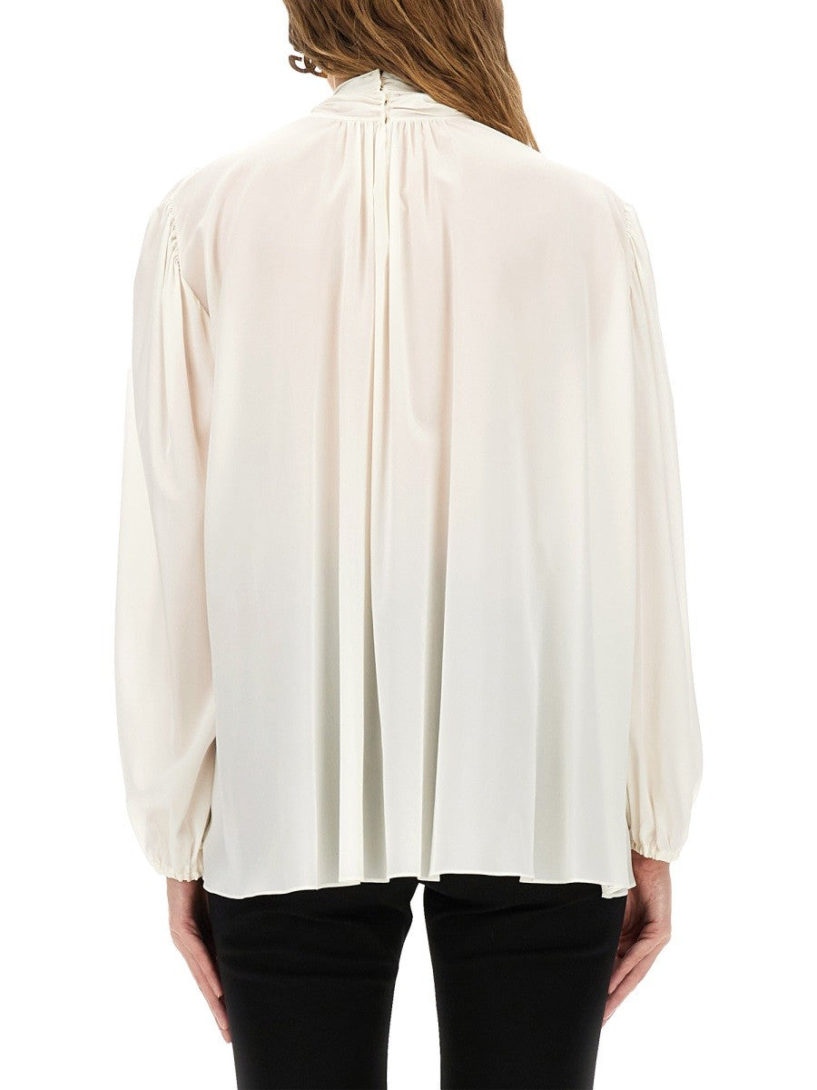 Dolce & Gabbana SILK SHIRT WITH SCARF