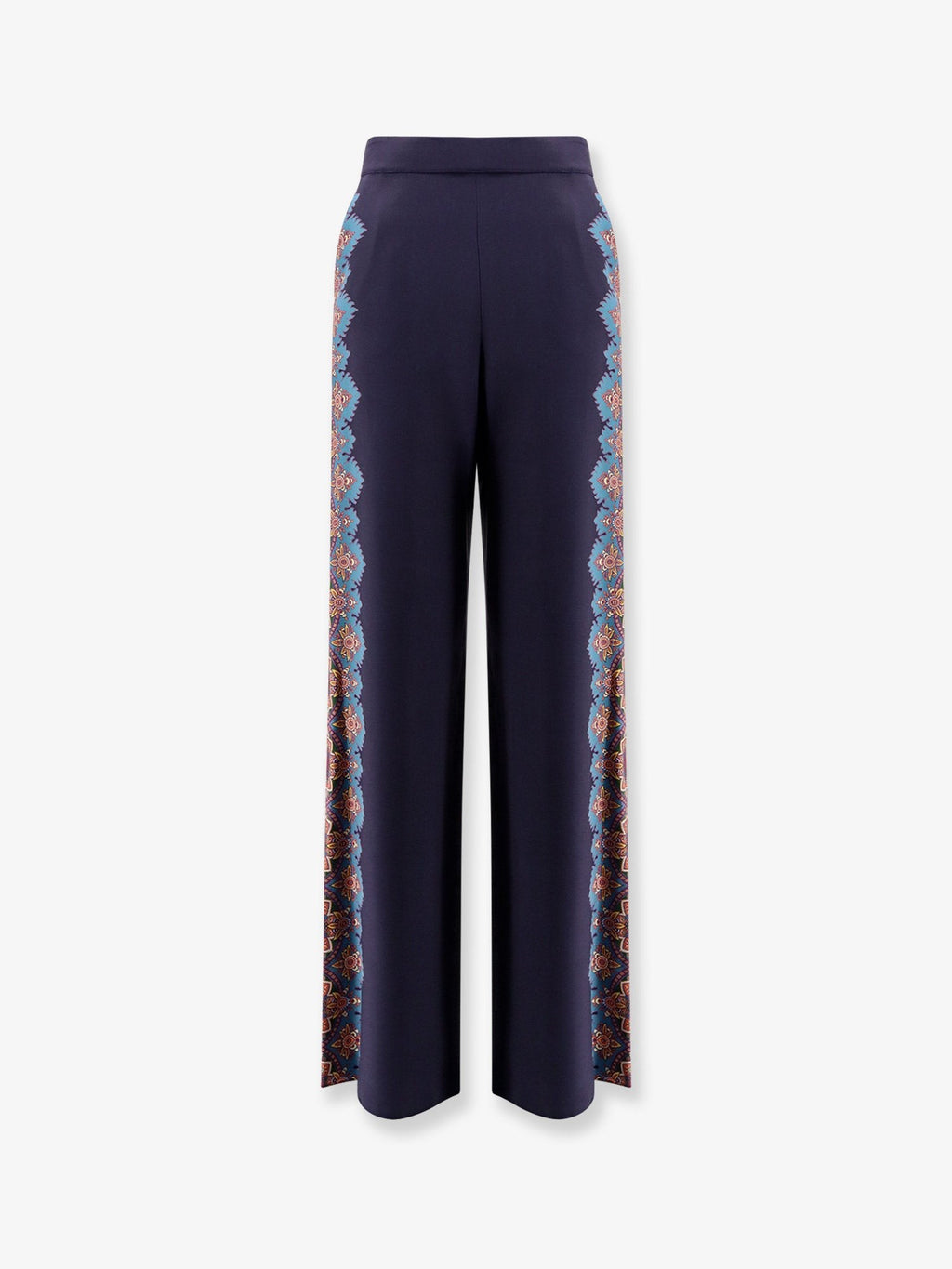 Etro Silk trousers with floral print
