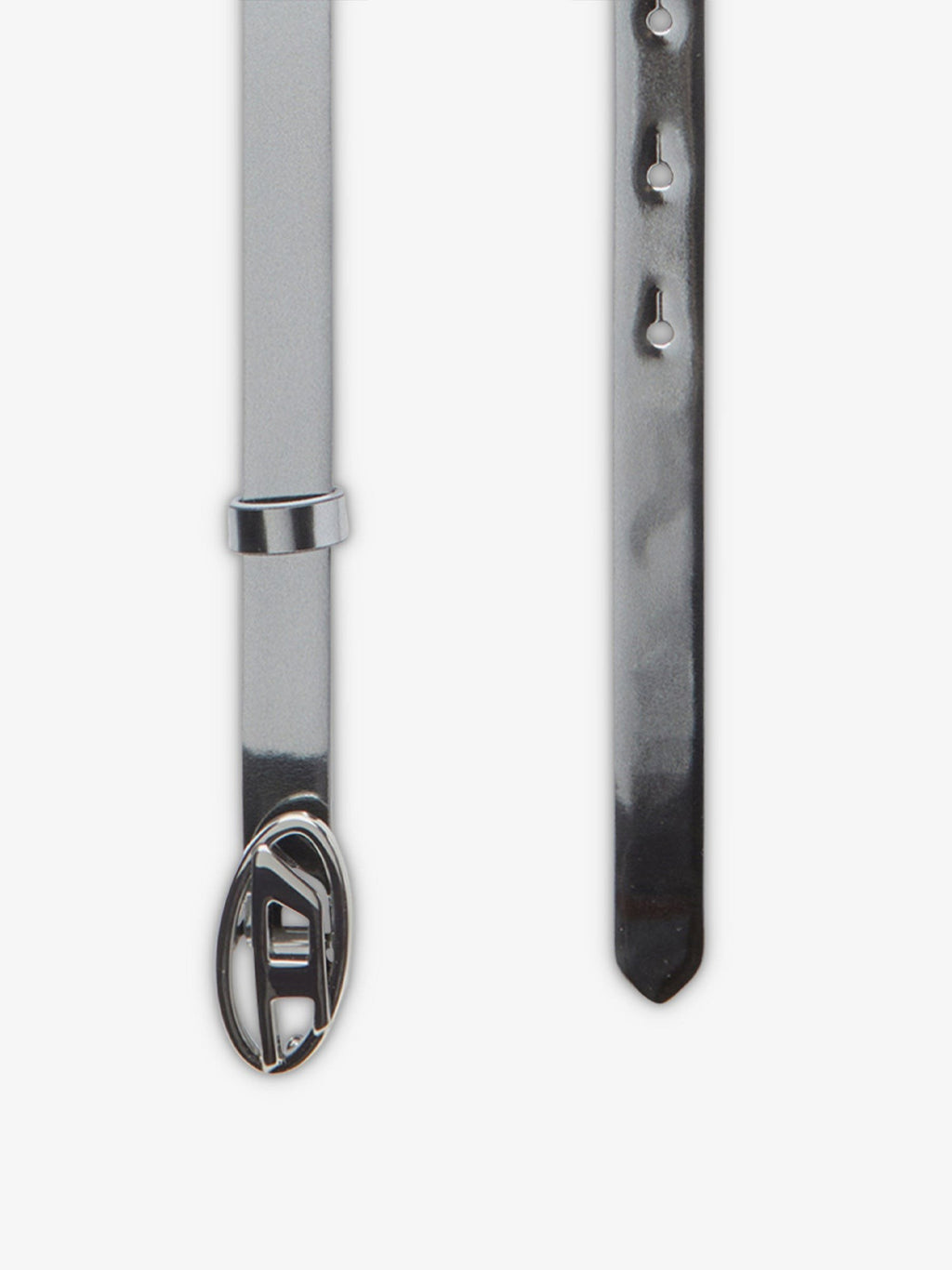 Diesel Silver leather belt