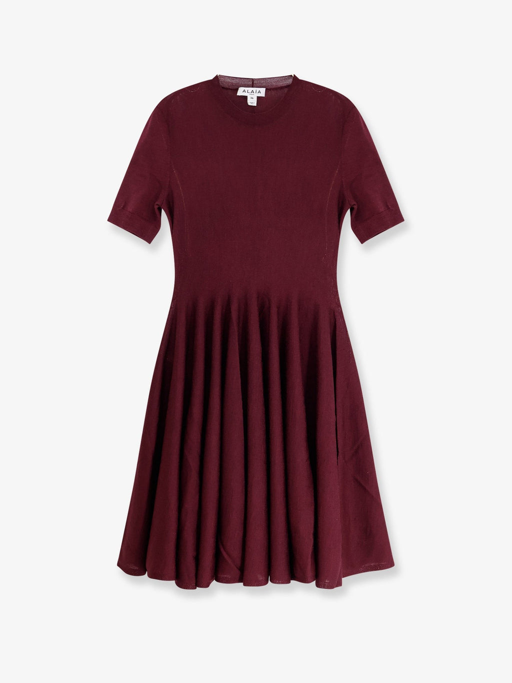 ALAIA Skater virgin wool dress