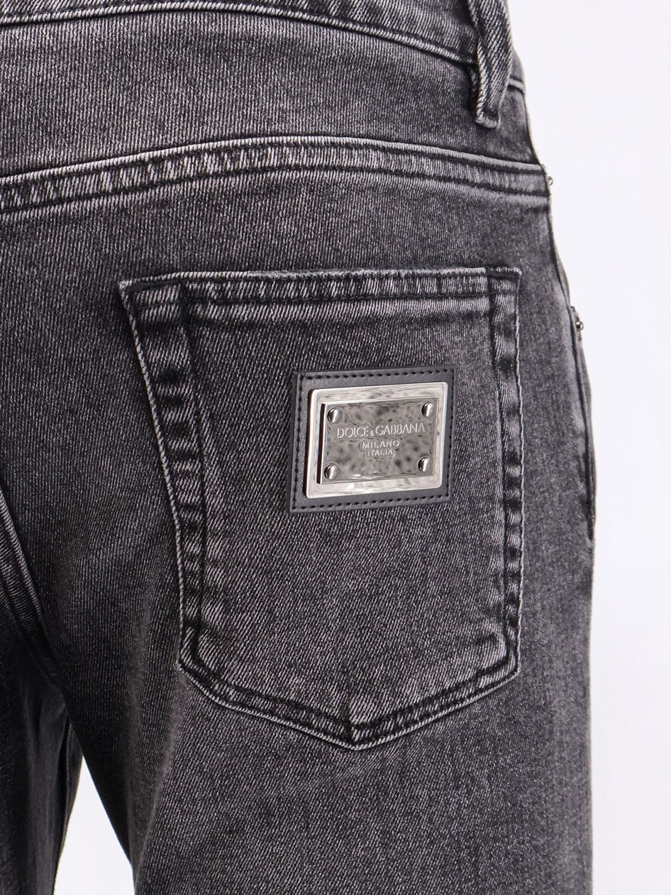 Dolce & Gabbana Skinny grey denim jeans