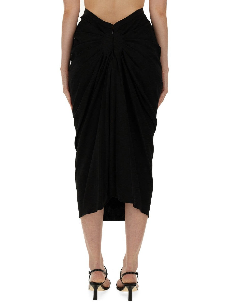 Dries Van Noten SKIRT WITH DRAPE