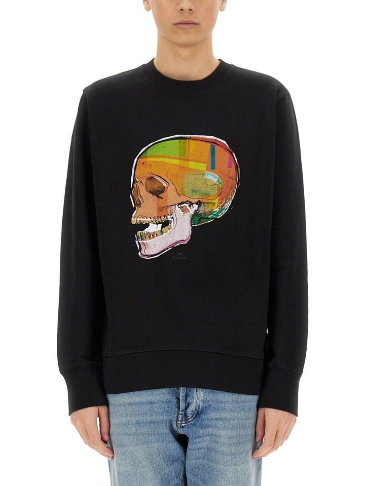 PS BY PAUL SMITH "SKULL SKETCH" PRINT SWEATSHIRT